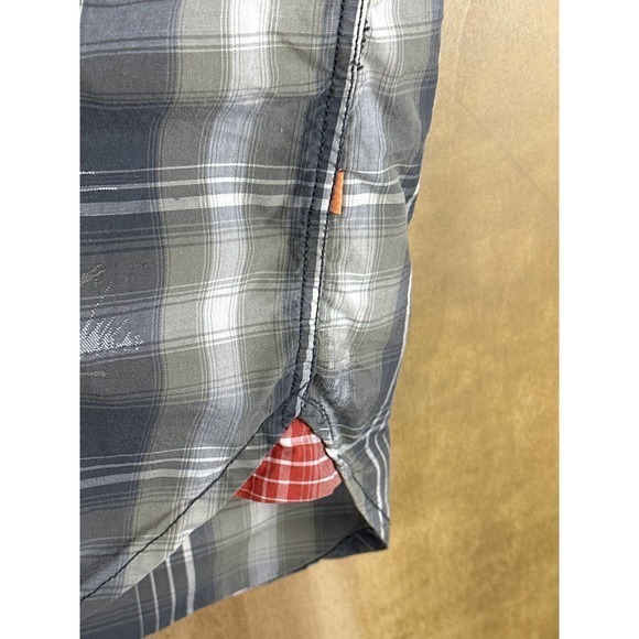 Quiksilver Shirt Mens XL Extra Large Button Plaid‎ Aloha Camp Western - Picture 6 of 14